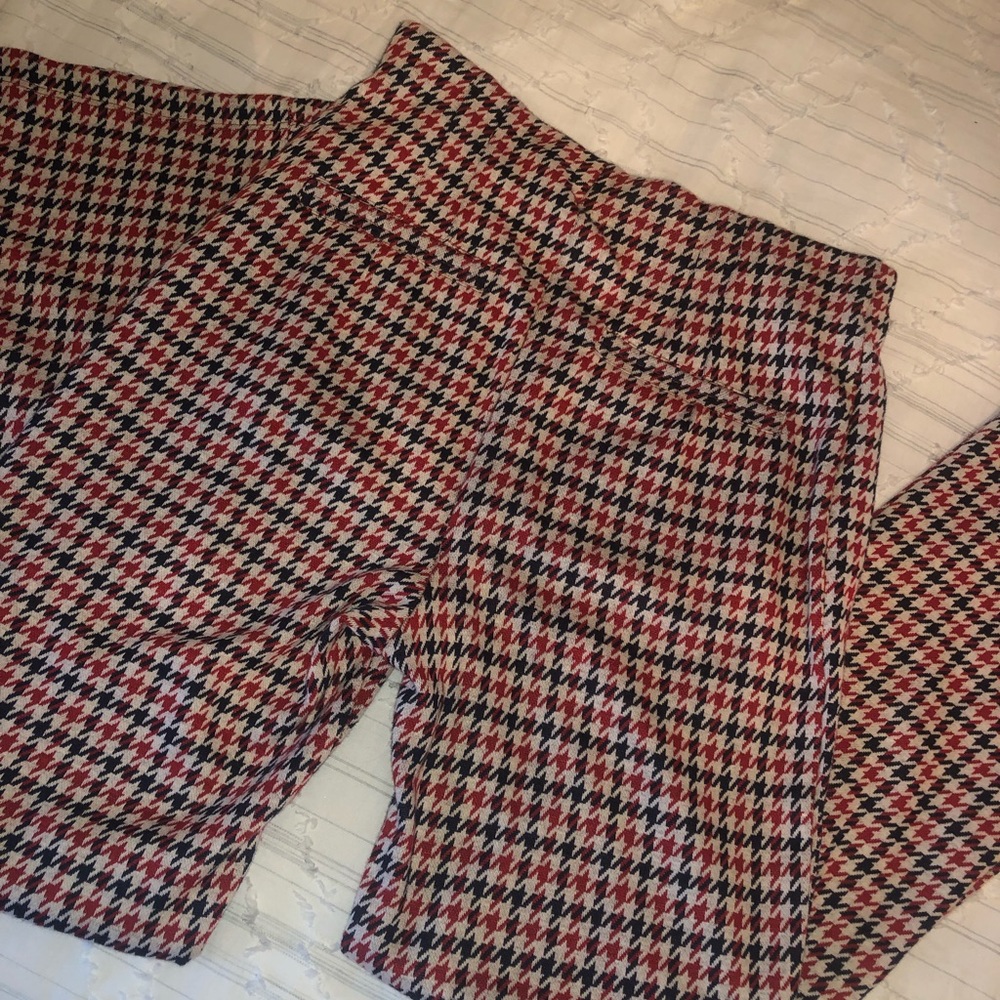 Free People High Rise Checked Pants